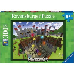Minecraft Cutaway. Puzzle 100 piezas XXL