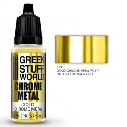 Gold Chrome Metal. Pintura Oro Efecto Cromado
