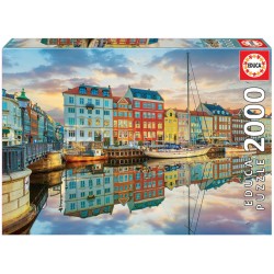 Puerto de Copenhague. Puzzle 2000 piezas