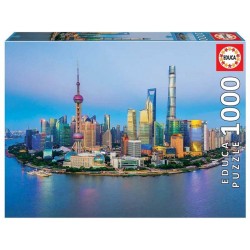 Shanghai al Atardecer. Puzzle 1000 piezas
