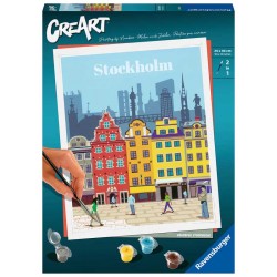 CreArt. Colorea por números. Colorful Stockholm