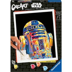 R2-D2, Star Wars. CreArt. Colorea por números