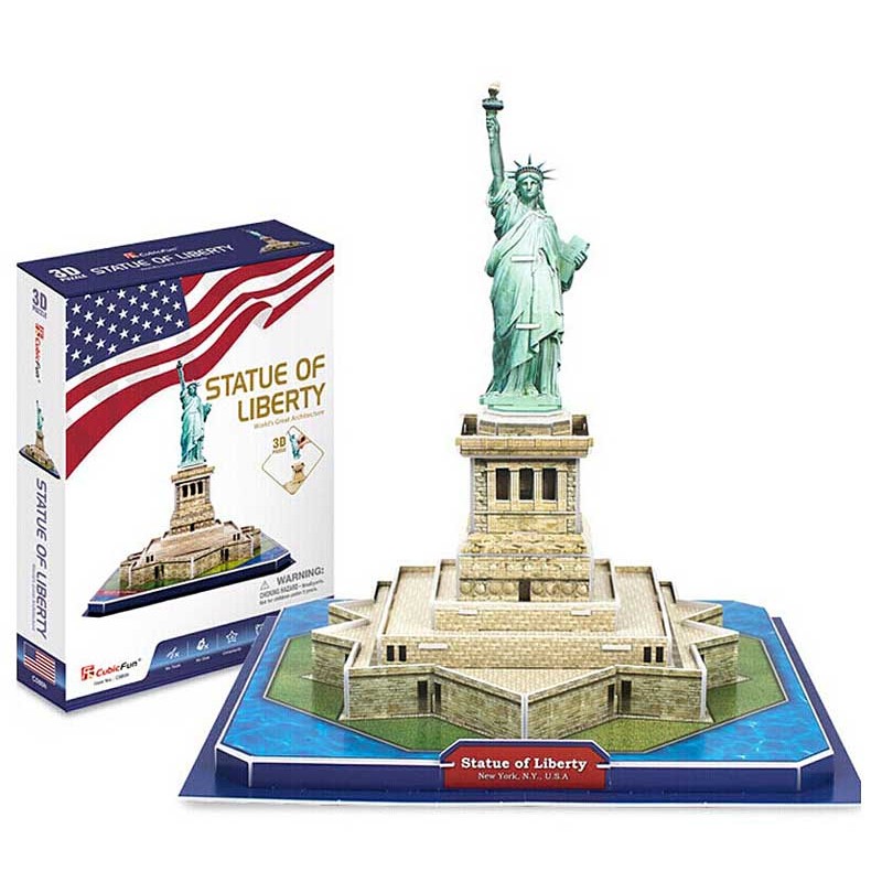 Statue of Liberty. Puzzle 3D