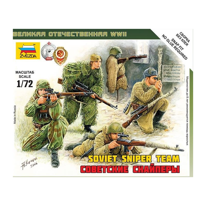 Zvezda_ Soviet Sniper Team_ 1/72