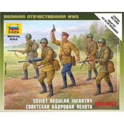 Zvezda_ Soviet Regular Infantry 1941-1942 _ 1/72