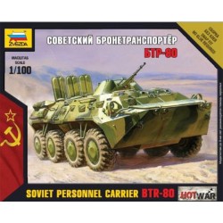 ZVEZDA_ BTR-80 SOVIET PERSONNEL CARRIER_ 1/100