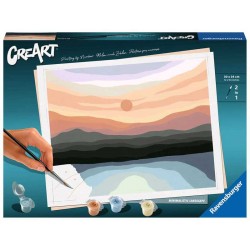 Creart. Colorea por números. Paisaje Minimalista